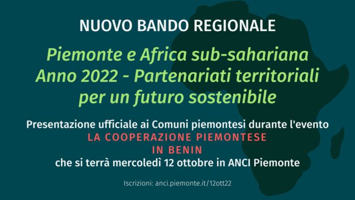 Piemonte e Africa sub-sahariana Anno 2022