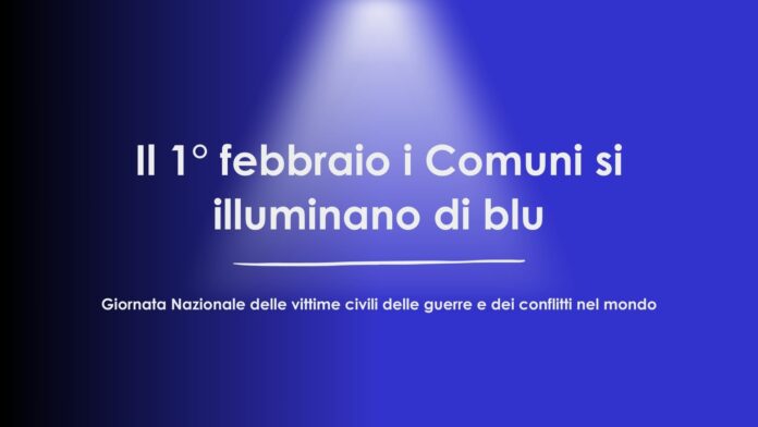 Il 1° febbraio i Comuni si illuminano di blu