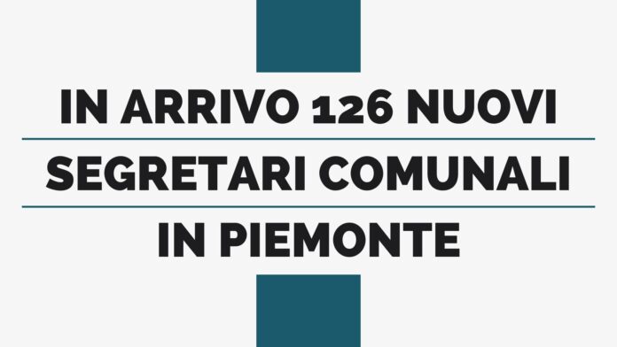 126 nuovi segretari comunali